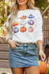 Graphic Pumpkin Print Long Sleeve Crew Neck Sweatshirt
