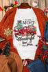Graphic Slogan Print Crew Neck Short Sleeve Tee
