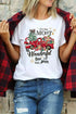 Graphic Slogan Print Crew Neck Short Sleeve Tee