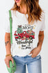 Graphic Slogan Print Crew Neck Short Sleeve Tee