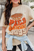 Graphic Slogan Print Short Sleeve Crew Neck Soft Tee