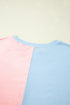 Graphic Star Stripe Print Crewneck Short Sleeve Shirt