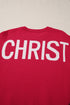 Graphic Text Balloon Sleeve Crew Neck Sweater