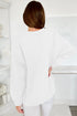 Graphic Textured Script Crew Neck Pullover Sweatshirt