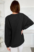 Graphic Textured Script Crew Neck Pullover Sweatshirt