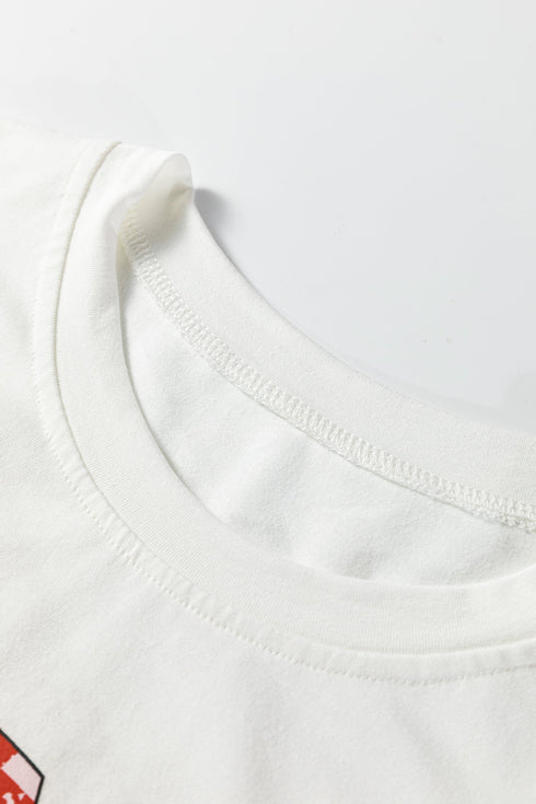 Graphic Tree Print Short Sleeve Cotton Lounge Set