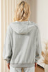 Gray Active Patchwork Detail Warm Winter Hoodie
