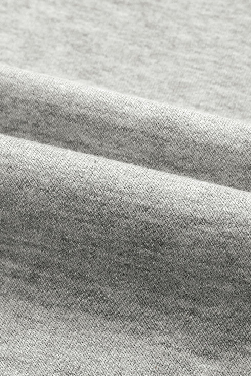 Gray Cowl Neck Drop Shoulder Splicing Sleeves Sweatshirt