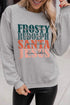 Gray Frosty Rudolph Santa Jesus Long Sleeve Sweatshirt