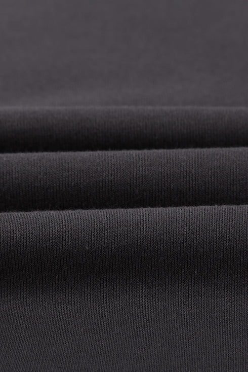 Gray Good Vibes Graphic Pullover Sweatshirt