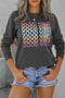 Gray Good Vibes Graphic Pullover Sweatshirt