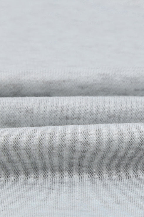 Gray Halloween Pumpkin Leopard Print Plus Size Sweatshirt