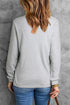 Gray Kickoff Rugby Letter Print Long Sleeve Top