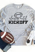 Gray Kickoff Rugby Letter Print Long Sleeve Top
