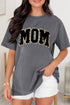 Gray Leopard Mom Graphic Crewneck Mothers Day T Shirt