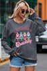 Gray Lets Get Cracking Nutcracker Graphic Corded Sweatshirt
