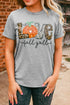 Gray Love Fall Y'All Pumkin Leopard T Shirt