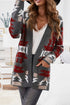 Gray Moraga Pocketed Aztec Cardigan