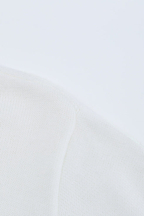 Gray Striped Colorblock Sweater