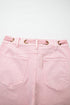 Grommet Knot Waist Detail Curved Barrel Jeans