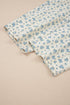 Grommet Knot Waist Floral Barrel Leg Jeans