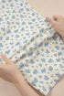 Grommet Knot Waist Floral Barrel Leg Jeans