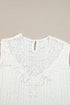 Guipure Lace Crochet Keyhole Back Tank Top
