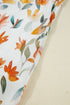 H Line Frilled Tie Neck Long Sleeve Floral Dress