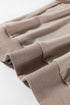Half Lantern Sleeve Collared V Neck Pullover Shirt