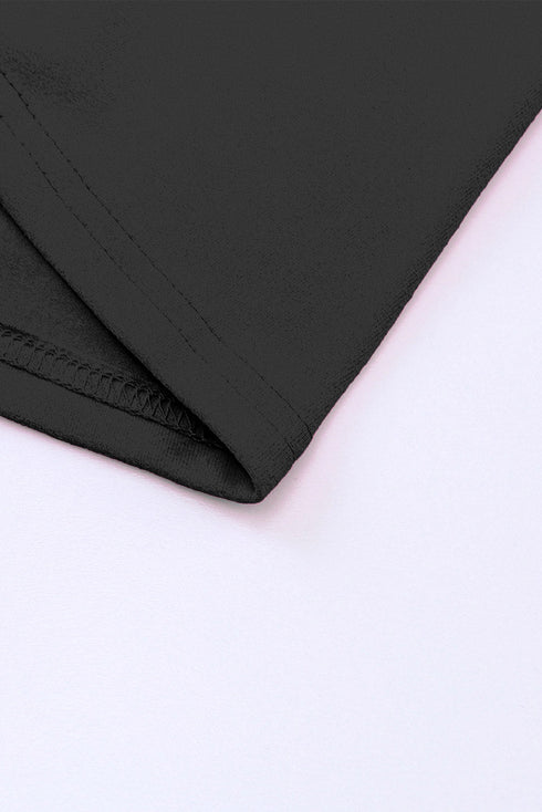 Half Leopard Patchwork Short Sleeves Top