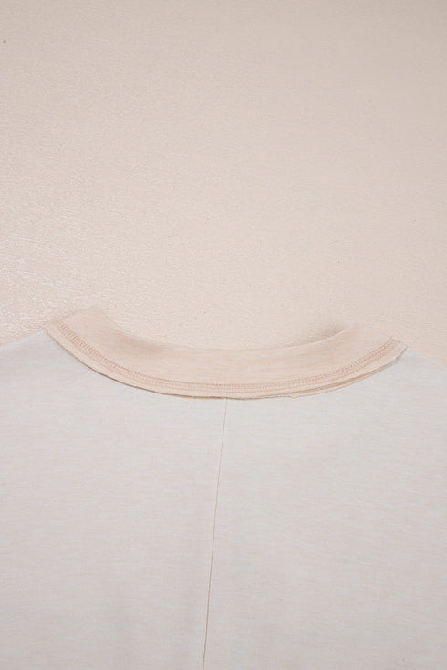 Half Placket Chest Pockets Short Sleeve Wide Leg Jumpsuit