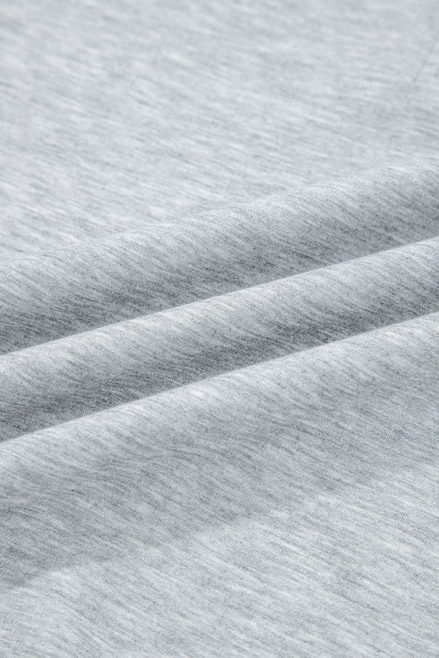 Half Zip Collar Relaxed Long Sleeve Drawstring Pant Set