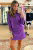 Half Zip Collared Pullover Pocket Mini Skirt Two Piece Dresses