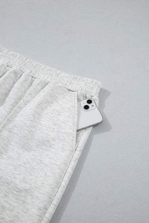 Half Zip Polo Tee Loose Pant Two Piece Loungewear