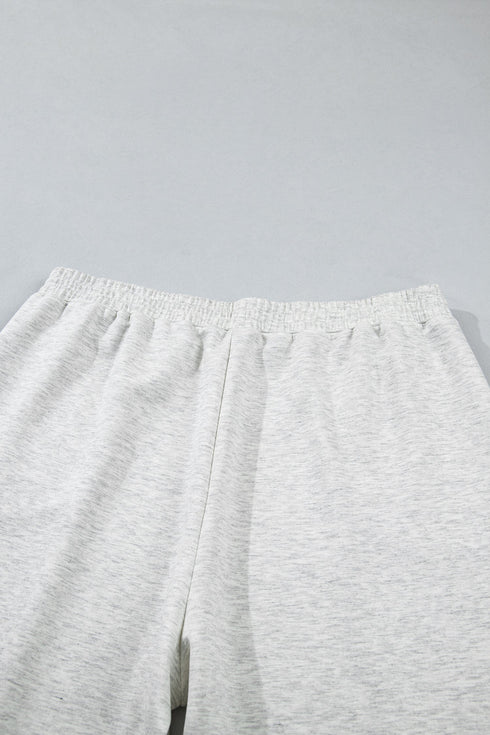 Half Zip Polo Tee Loose Pant Two Piece Loungewear