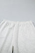 Half Zip Polo Tee Loose Pant Two Piece Loungewear