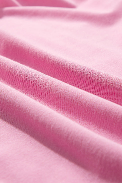 Half Zip Puff Sleeve Top and Ruffled Shorts Set