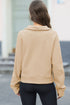 Half Zipper Kangaroo Pocket Sweatshirt