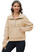 Half Zipper Kangaroo Pocket Sweatshirt