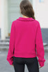 Half Zipper Kangaroo Pocket Sweatshirt