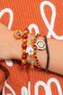Halloween Ghost Spider Web Beaded Charm Bracelet Set