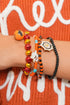Halloween Ghost Spider Web Beaded Charm Bracelet Set