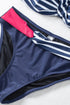 Halter Bandeau Striped Bikini