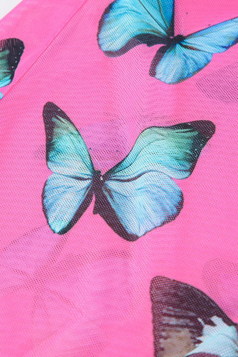 Halter Triangle Bikini With Drawstring Print Skirt