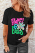 Happy Go Lucky Clover Graphic Crew Neck Shirt