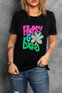 Happy Go Lucky Clover Graphic Crew Neck Shirt