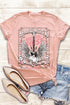 Hard Rock Guitar Graphic Short Sleeve Crew Neck Tee