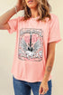 Hard Rock Guitar Graphic Short Sleeve Crew Neck Tee