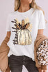 Harvest Pumpkin Graphic Print Short Sleeve Tee