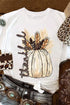 Harvest Pumpkin Graphic Print Short Sleeve Tee